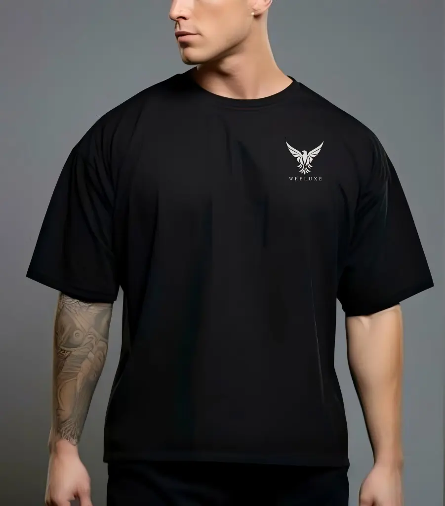 Tiger black oversized t-shirt (XL)