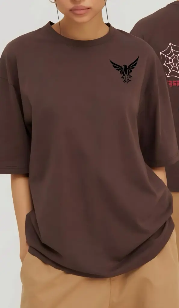 Dark brown oversized t-shirt (XL)