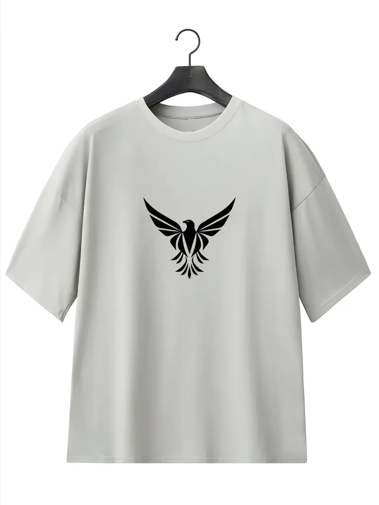 Flowers graphic oversized t-shirt (XL)