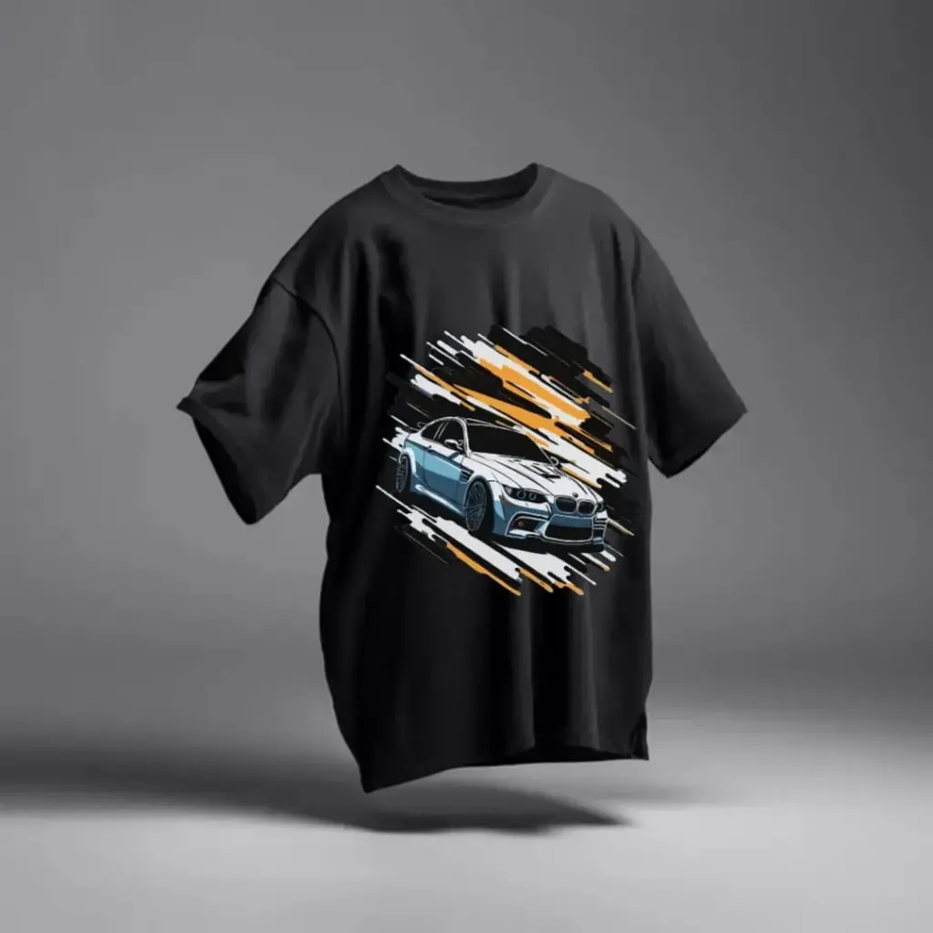 Car graphic oversized t-shirt  (XL)