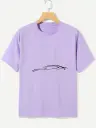 Purple oversized t-shirt