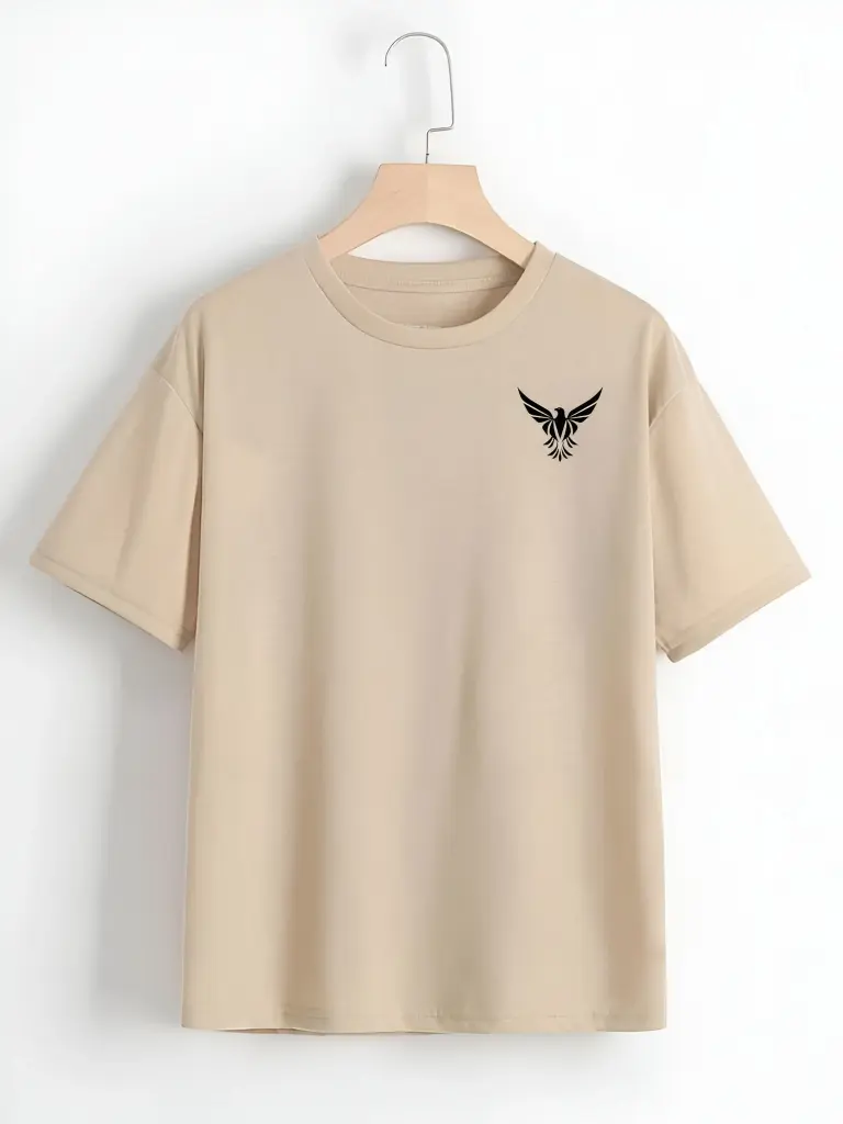 Skin colour oversized t-shirt (XL)
